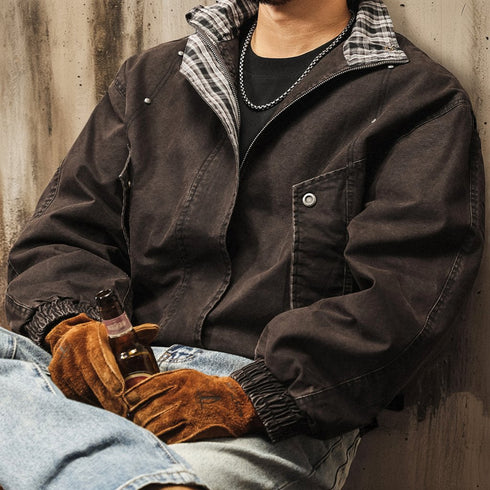 Classic Check Collar Jacket P1820